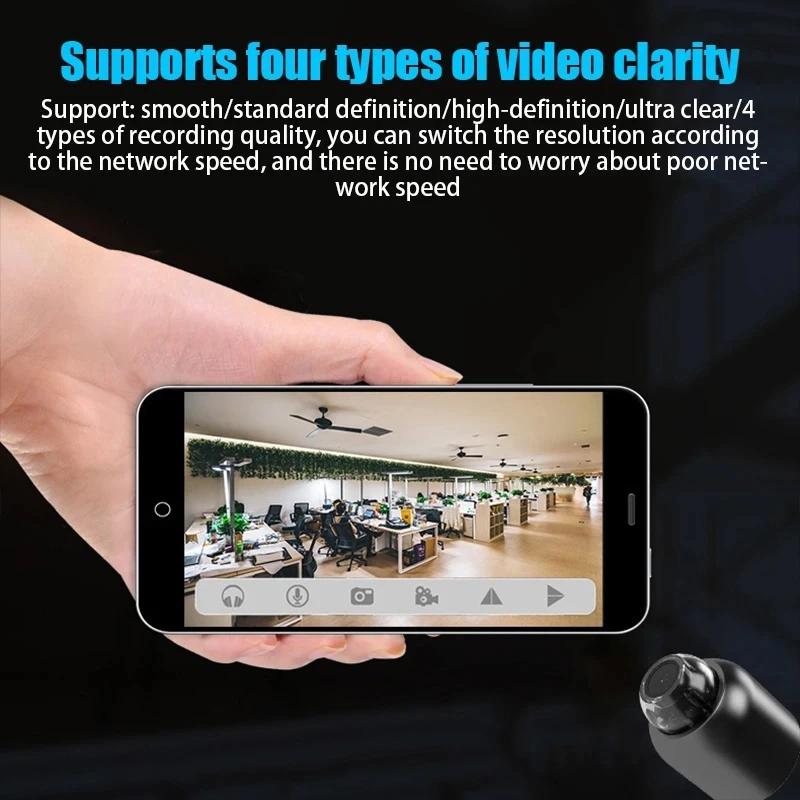 Mini caméra HD 1080P WiFi sans fil avec vision nocturne, caméra domestique X5, caméra à distance, su