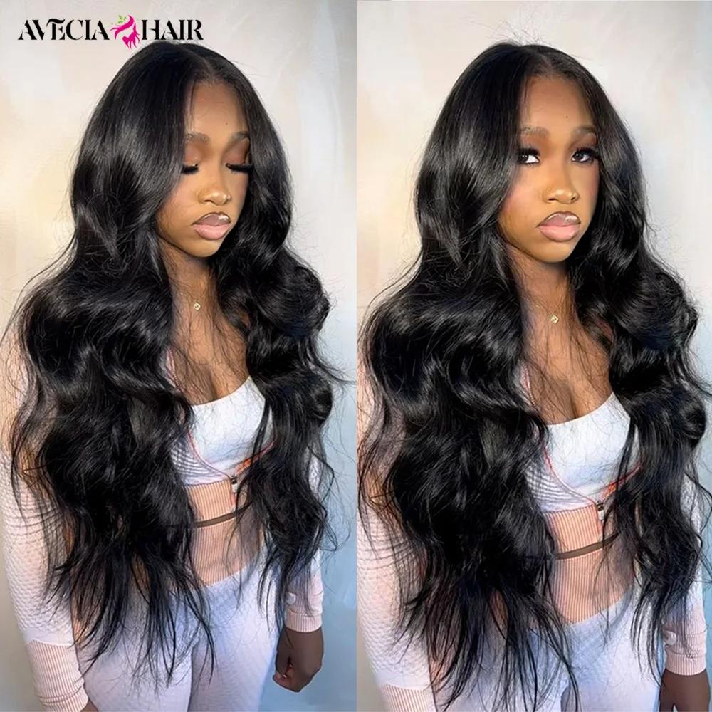 AVECIA-Mèches Indiennes Ondulées 100% Naturelles pour Femme, Extensions de Cheveux Humains Bruts, Qu