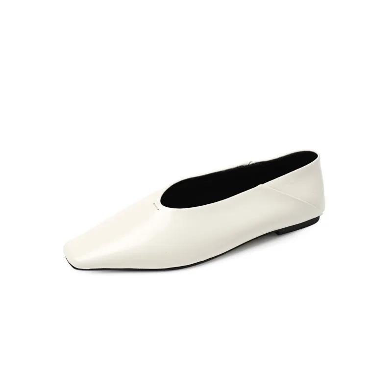 Dilalula 2025 Vintage en cuir véritable pompes femmes bout carré talons bas bureau dames quotidien c