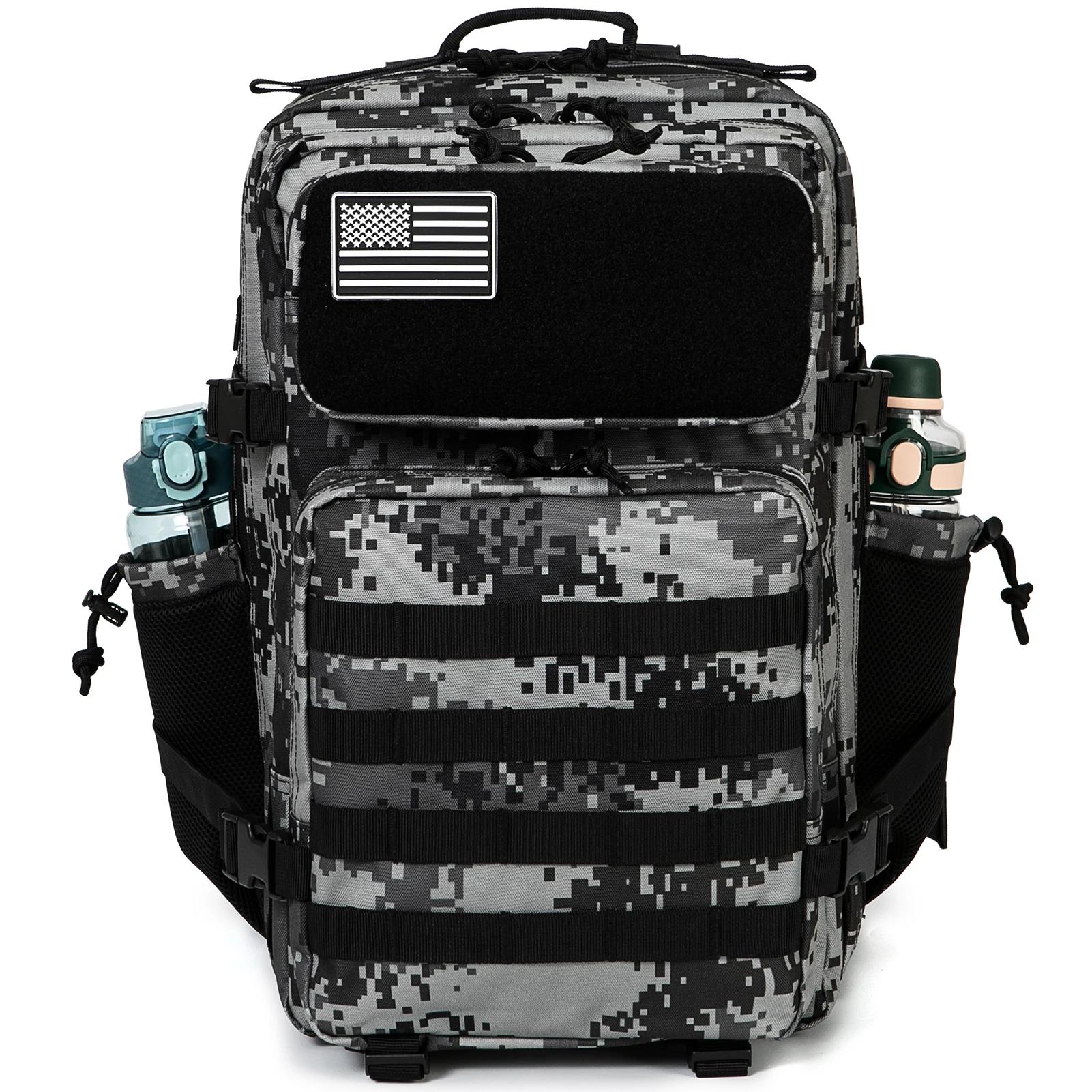 45L sac à dos tactique sac de survie chasse MOLLE sac à dos GYM pour hommes EDC randonnée en plein a