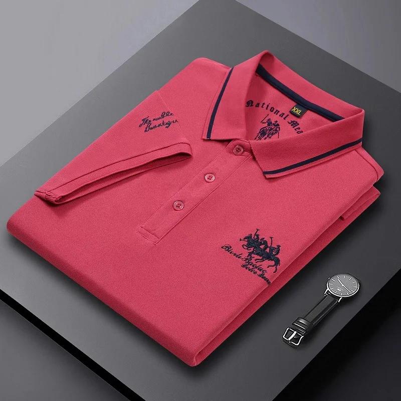 Été hommes polos brodés à manches courtes chemise de luxe haut décontracté revers T-shirt hommes res