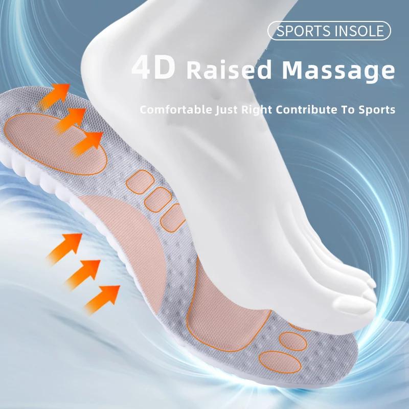Semelles intérieures de Sport complètes pour les pieds, semelle à coussin d'air en PU, souples et re