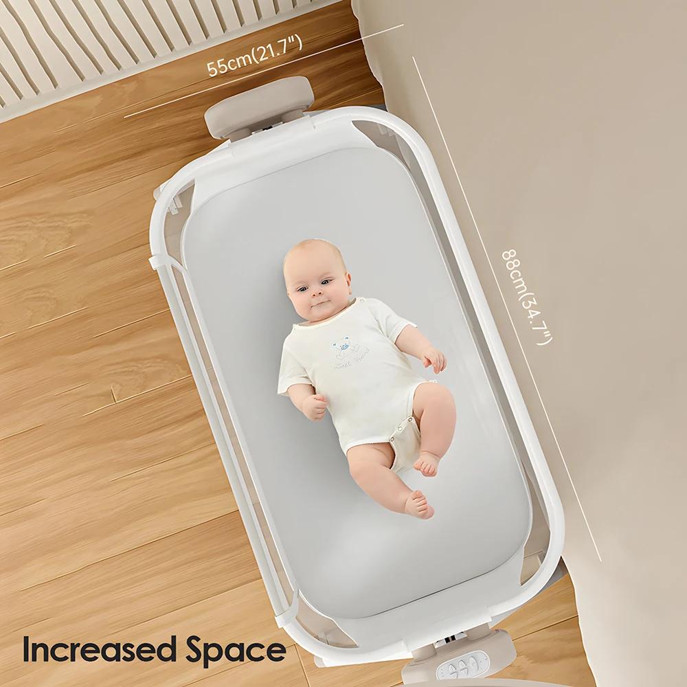 Berceau électrique pour bébé, berceau à bascule, lit cododo pour nouveau-né, lit d'appoint pour bébé
