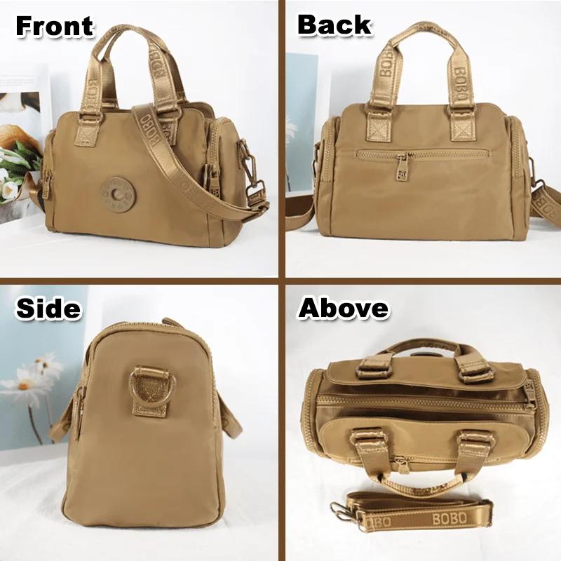 Sac à bandoulière pour femmes à la mode, sac à main, matériau en nylon lisse et durable, poche magné