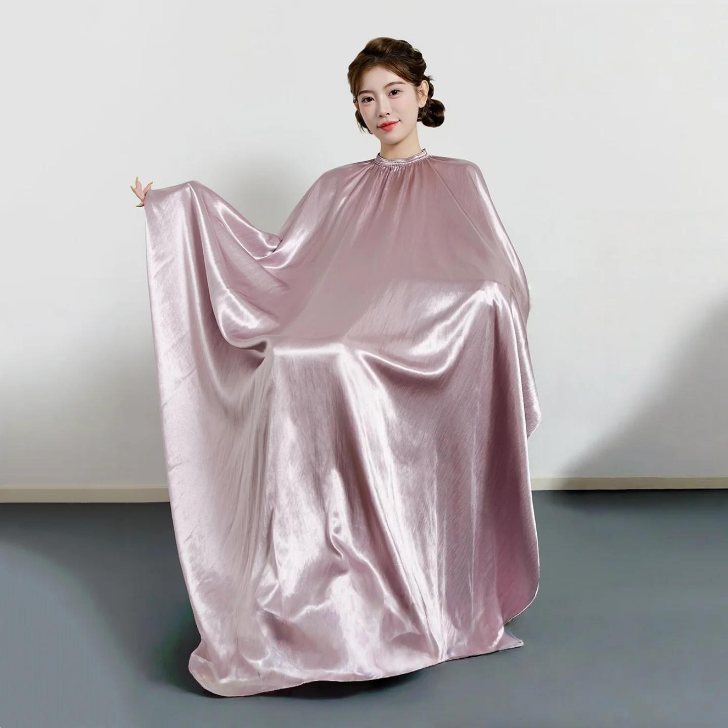 Grande taille Salon de coiffure coupe de cheveux enveloppement à manches longues coiffeur Robe Anti