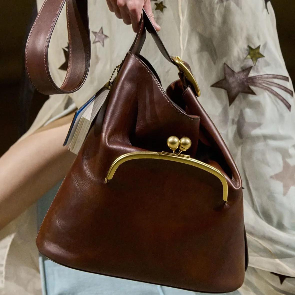 Sac à langer élégant et minimaliste de créateur pour femme, en cuir de luxe, grande capacité, sac à