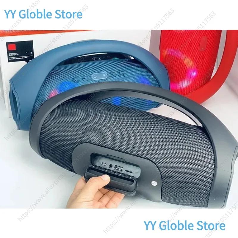 Haut-parleur Bluetooth 100 W : Boombox portable étanche à lumière RVB avec TWS 360 ° Stereo, radio
