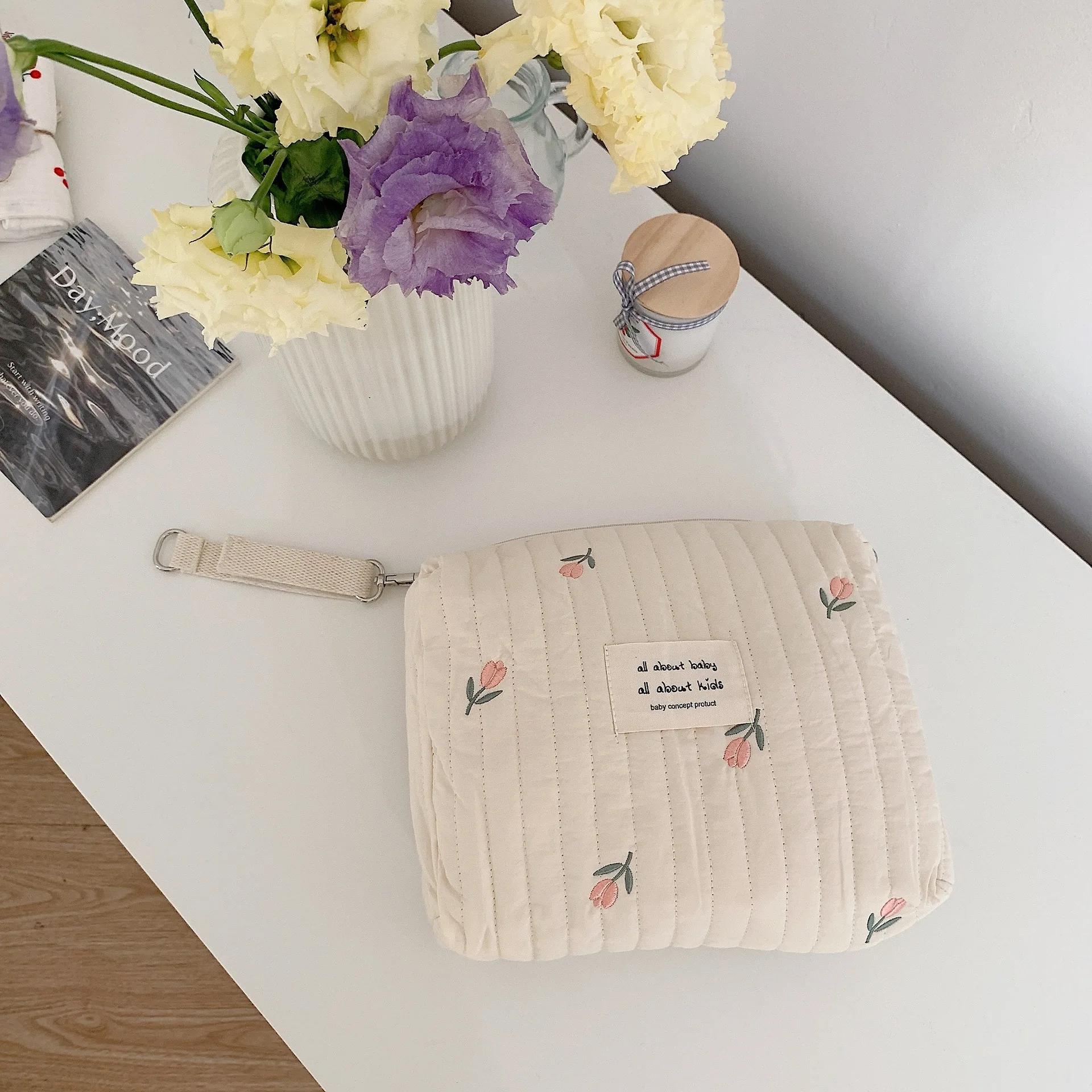 Ins coton sac à couches pour poussette sac suspendu articles pour bébé caddie à couches organisateur