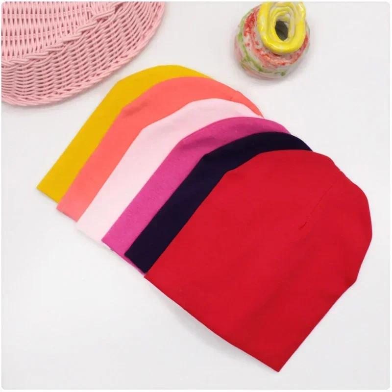 0-3 ans solide enfants tricoté chapeau nouveau-né bébé hiver coton casquette chaude printemps automn