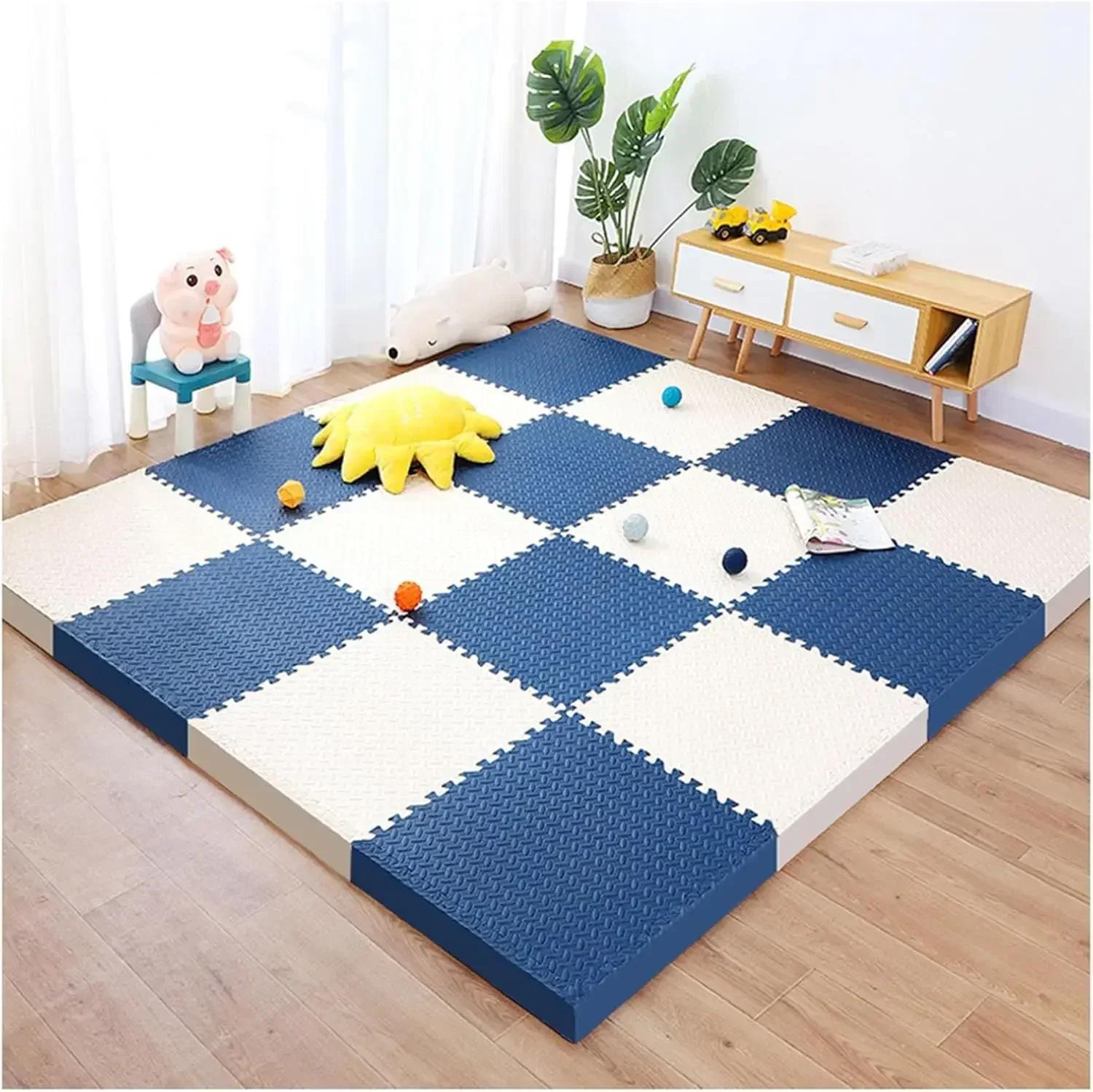 Tapis de jeu antidérapant pour bébé rampant, 8 pièces/2.5cm d'épaisseur, tapis de gymnastique insono