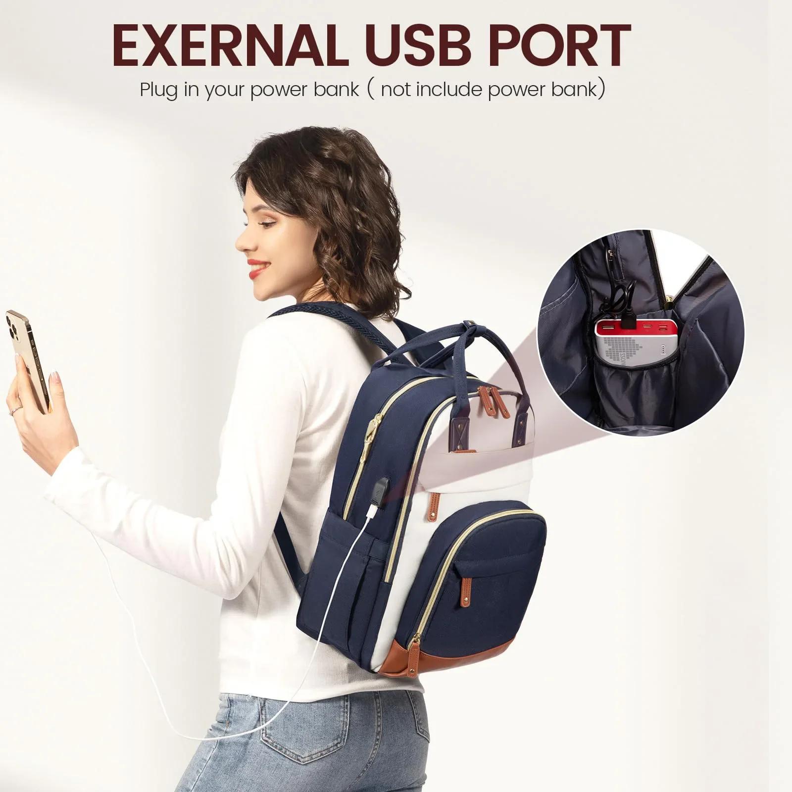 Sac à dos de grande capacité pour femme, sac de voyage tendance, sac à main en tissu Oxford, style d