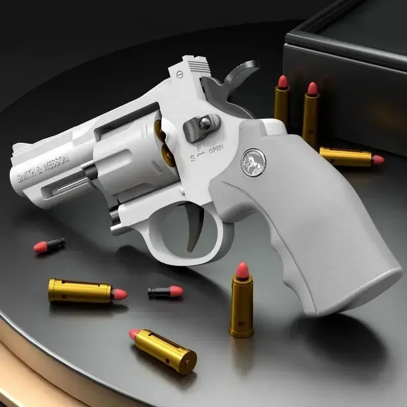 Pistolet lanceur de Revolver ZP5 357, à tir continu, balle de fléchettes souple, jouet CS, arme de j