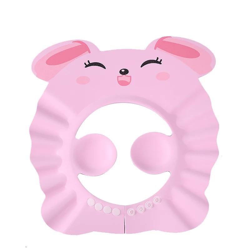 Bonnet de douche en forme d'animal mignon, Protection des yeux, Protection des oreilles, léger, dess