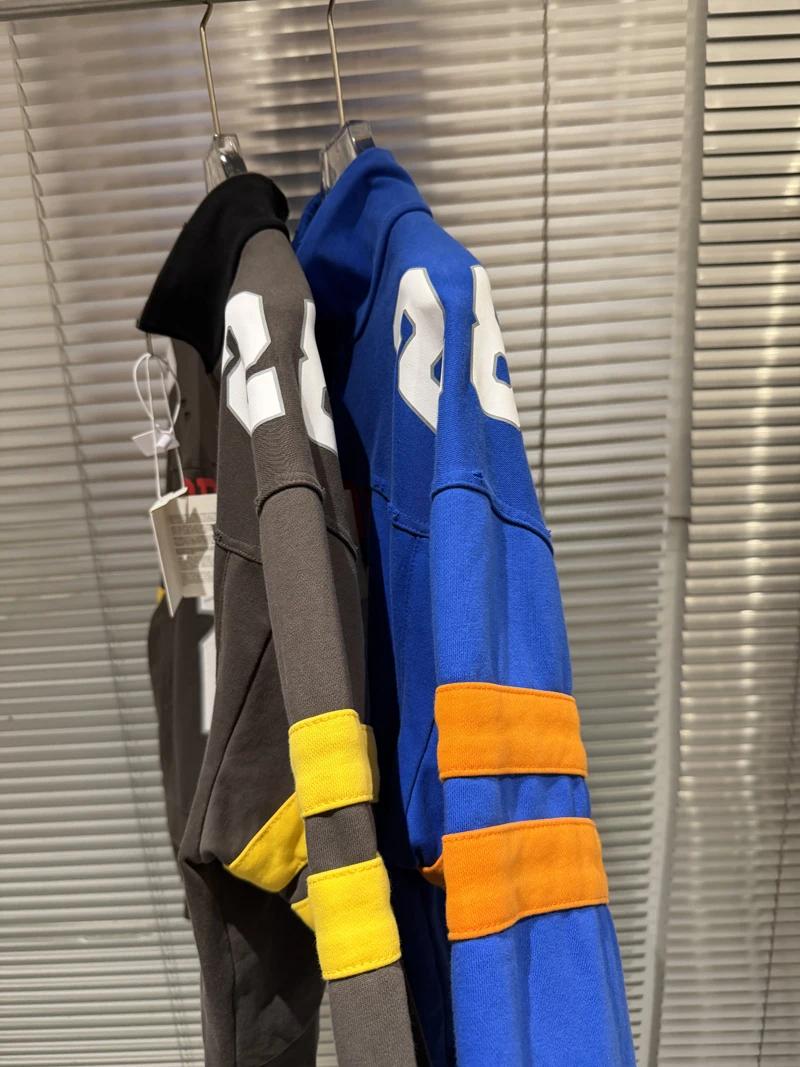 Vestes de football unisexe de haute qualité avec broderie effet déchiré et slogan numérique