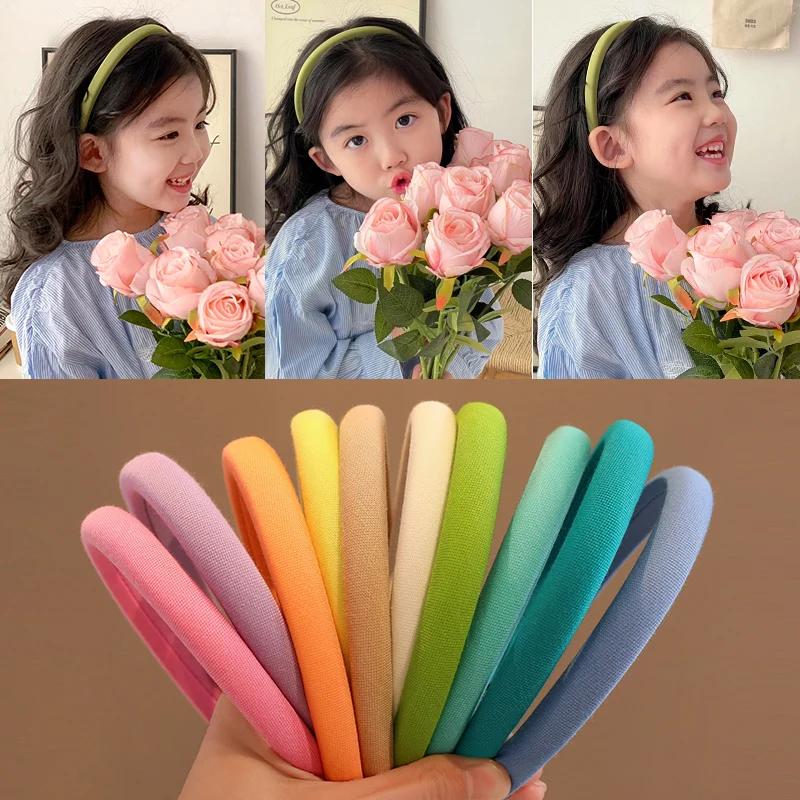 Nouveau Bandeau pour Cheveux Enfant 2026 – Couleur Unie Mignonne, Simple et Adorable – Accessoire Ch