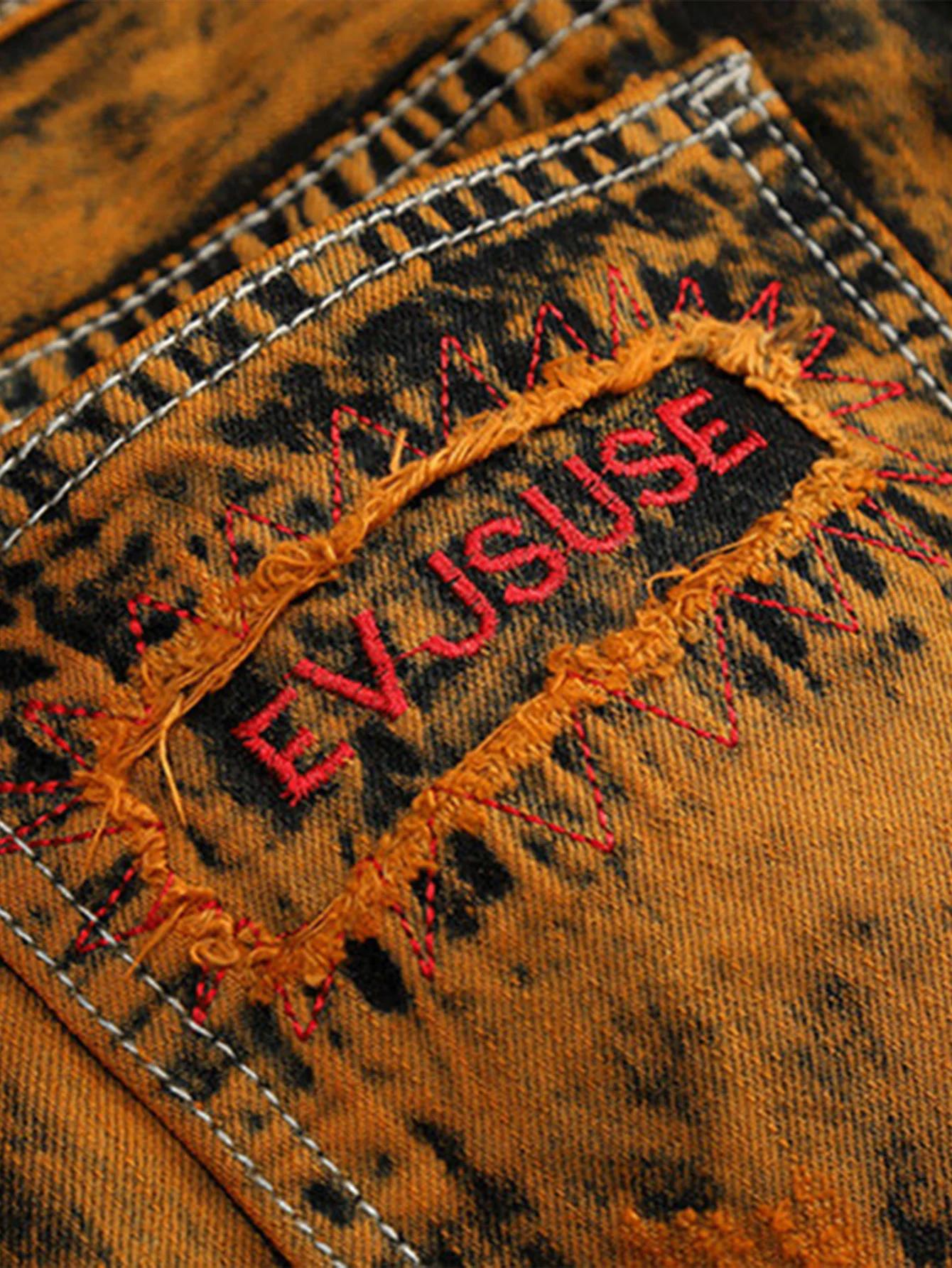 La personnalité du trou pop de la jeunesse américaine fabrique des vieux jeans droits pour hommes.