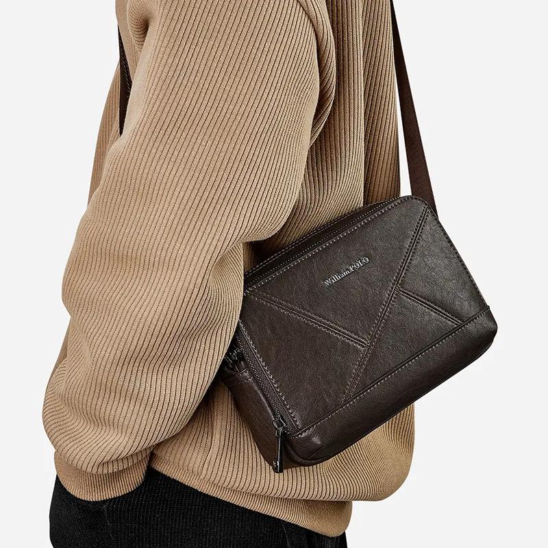 Sac à bandoulière décontracté pour hommes, petit sac à dos personnalisé, sac fourre-tout multifoncti