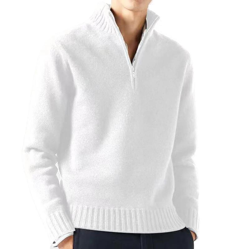 Automne hommes col roulé chandails tricots pulls couleur unie à manches longues pull mâle décontract