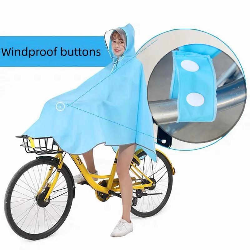 EVA imperméable pour vélo cyclisme Poncho sac à dos conception adulte vêtements de pluie bande réflé