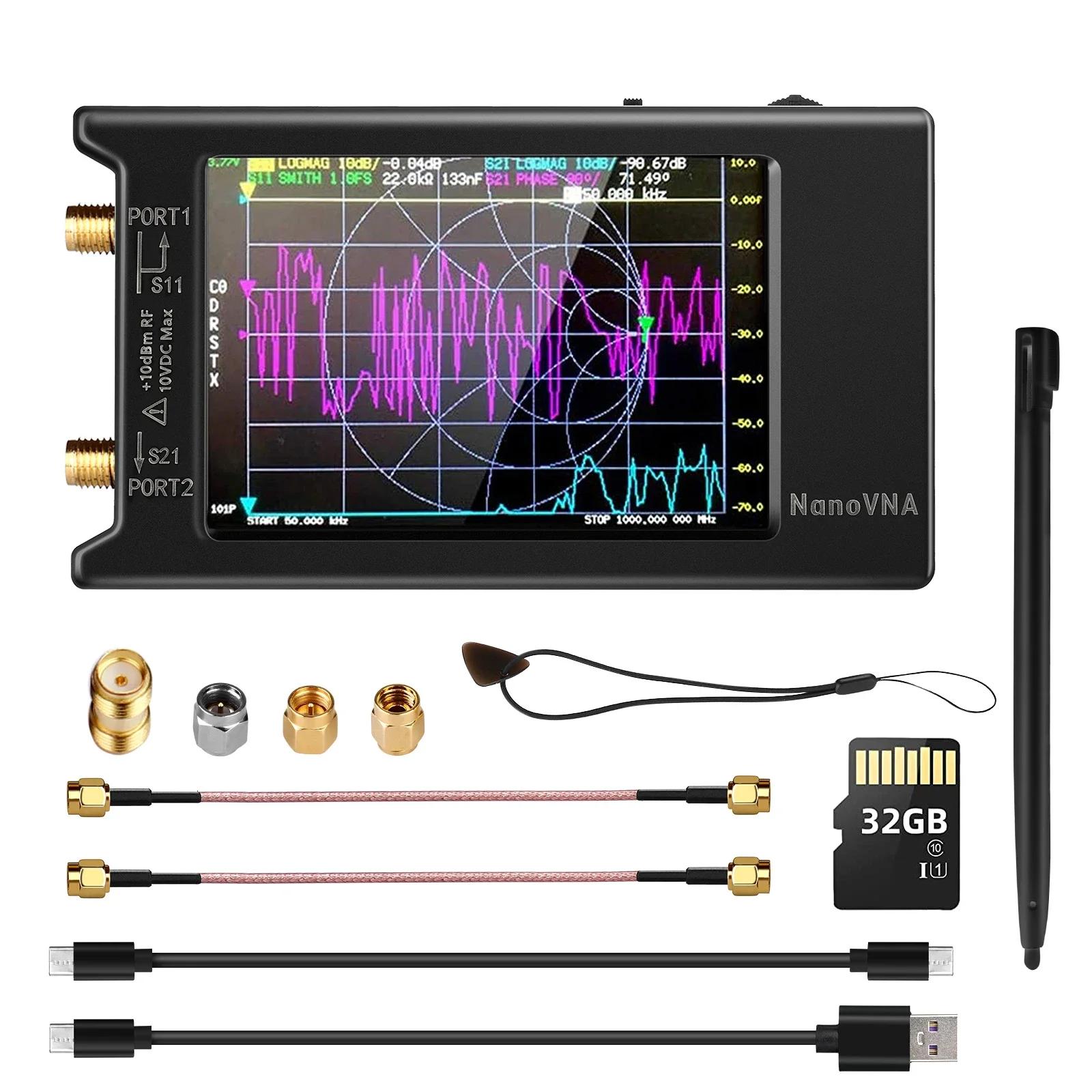 Analyseur de réseau vectoriel NanoVNA-H4, 10KHz-1.5GHz, MF HF VHF UHF, analyseur d'antenne, Tuner d'