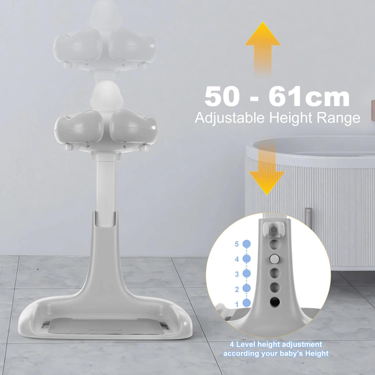 Support de douche pour bébé réglable avec base antidérapante