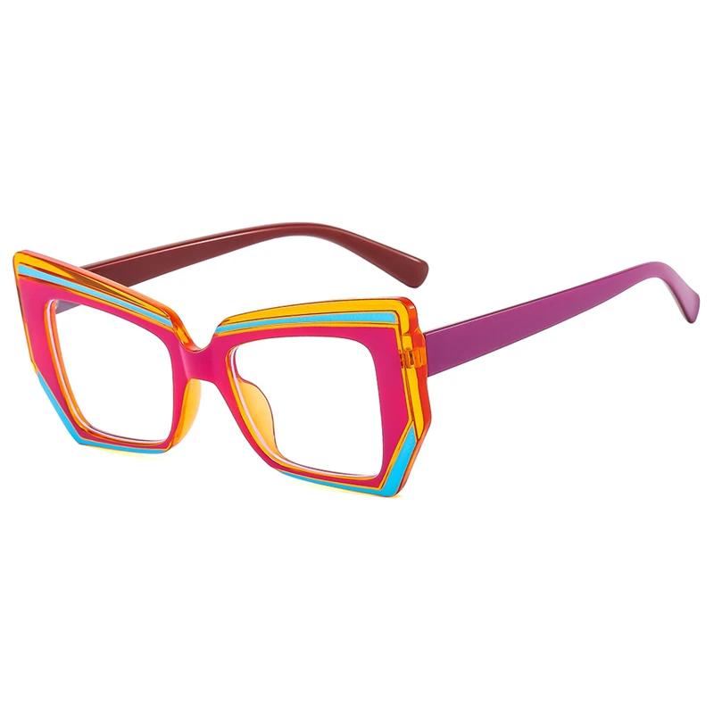 Lunettes de lecture photochromiques pour femmes, Design de luxe polygonal à la mode, monture Anti-lu