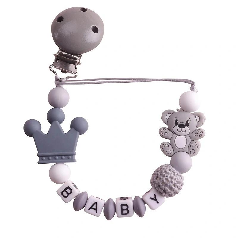 Koala – porte-sucette en Silicone, porte-chaîne pour bébés et enfants, Clips de dentition, anneau de