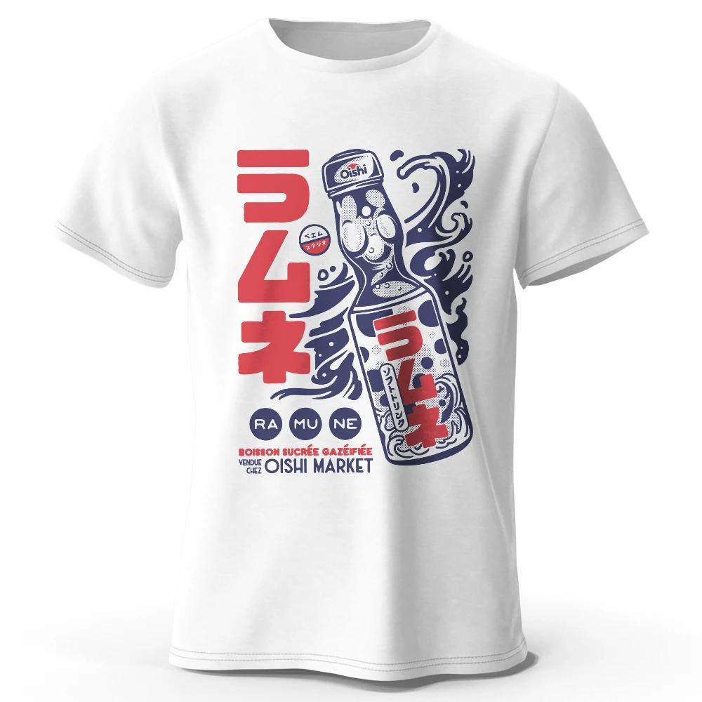 T-Shirt 100% coton imprimé avec personnage d'anime pour hommes, T-Shirt à manches courtes et col ron