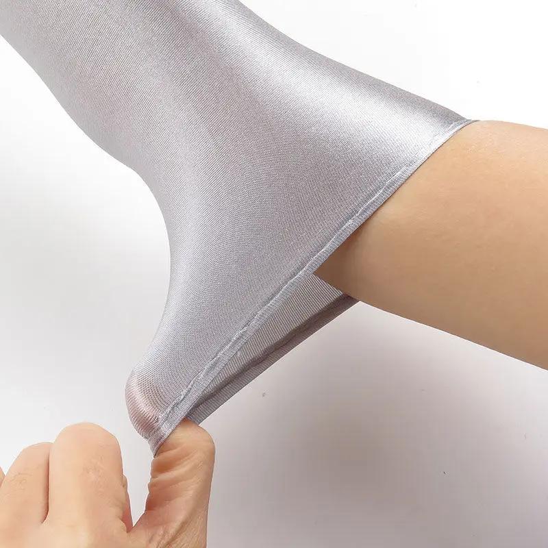 52CM femmes élégant solide Spandex mince doux extensible Protection solaire scène Performance condui