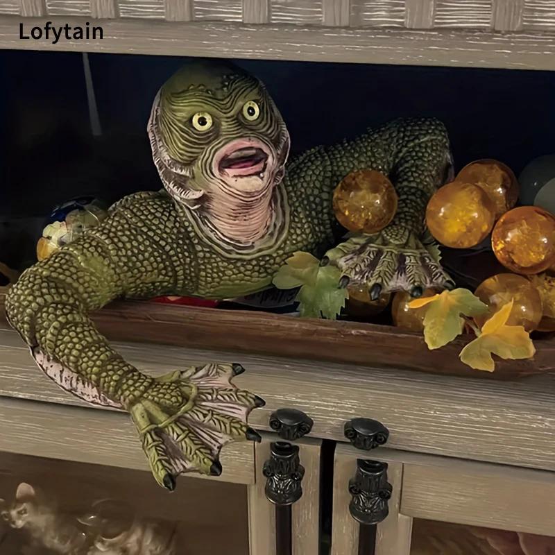 Créature du lagon noir, modèle de figurine tombe, Cosplay, lézard, homme monstre, décoration extérie