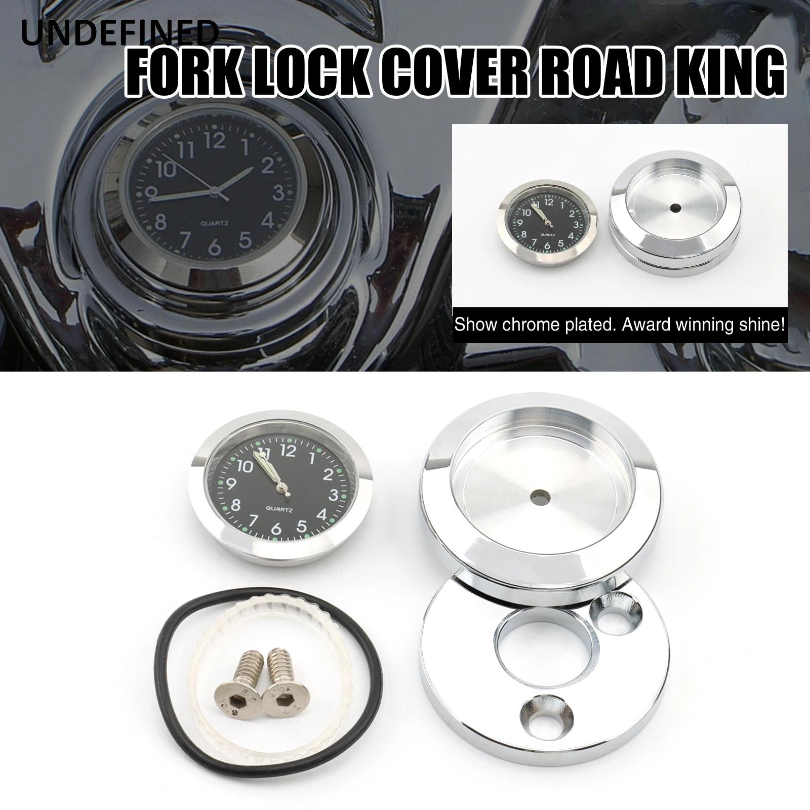 Couvercle d'Horloge de Verrouillage de Fourche pour Harley Road King FLHR/I FLHRC/I FLHRSE 1994-2022