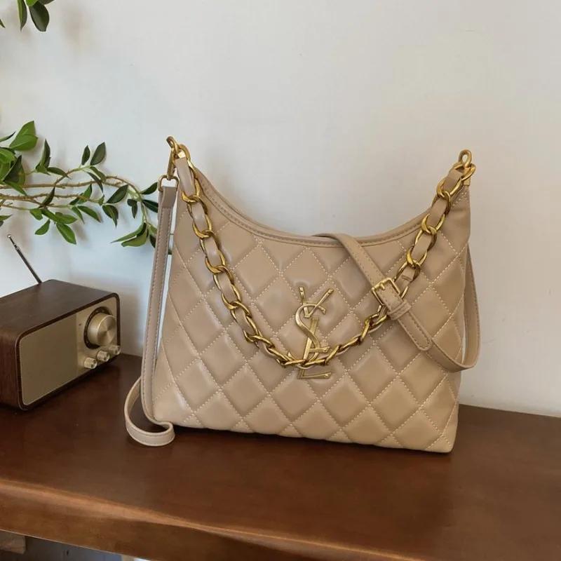 Sacs à bandoulière matelassés élégants pour femmes, nouvelle arrivée, design minimaliste et de niche
