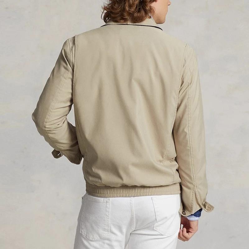 Veste décontractée Simple de couleur unie pour hommes, polyvalente, manches longues, col, poche, 3 c
