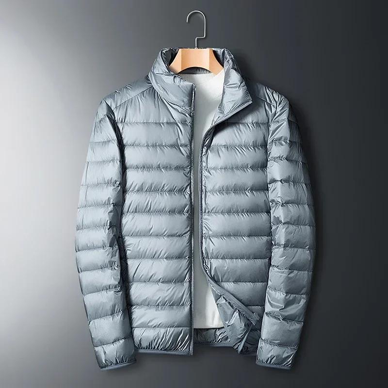 UETEEY automne hiver nouveau Ultra léger blanc canard doudoune hommes imperméable décontracté en ple