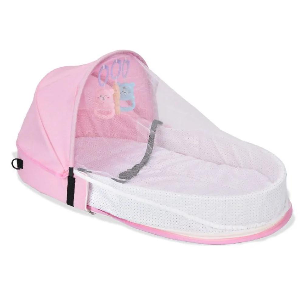 Lit de bébé pliable portable, lit d'appoint pour nouveau-né, anti-pression, lit de voyage avec desig