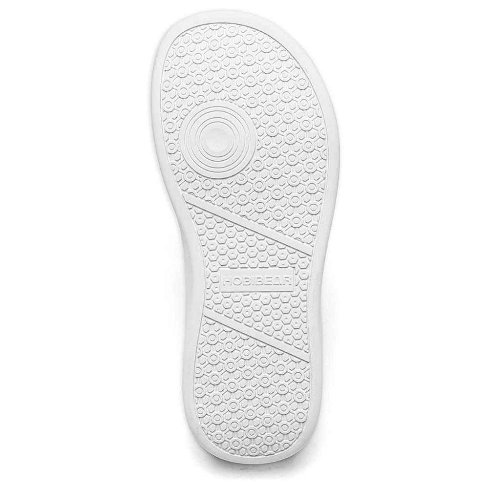 Chaussures pieds nus HOBIBEAR pour hommes et femmes | Baskets en toile à bout large, légères, déco