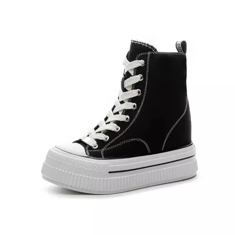CHABELLA hauteur augmenter 13 cm femmes chaussures en toile haut Design avec boucle et fermeture écl