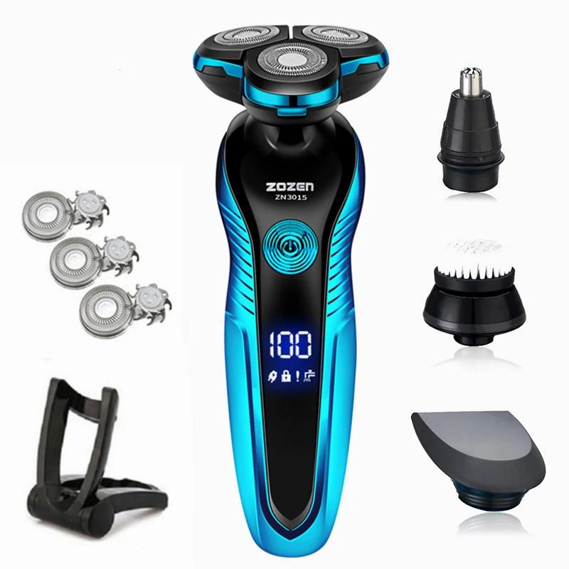 ZOZEN rasoir électrique lavable Rechargeable rasoir électrique Machine à raser pour hommes corps che