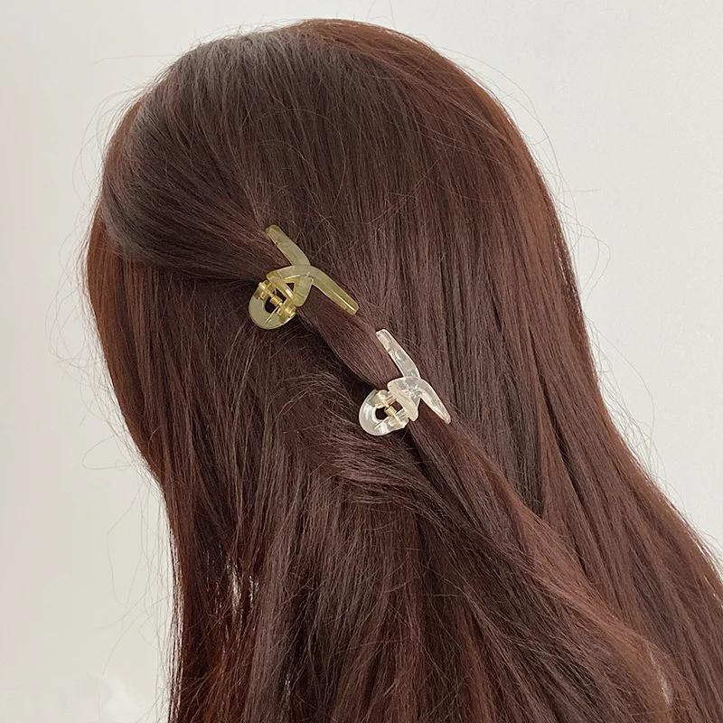 Mini pince à cheveux mignonne pour petite fille, 4 pièces, frange semi-transparente, clip latéral, p