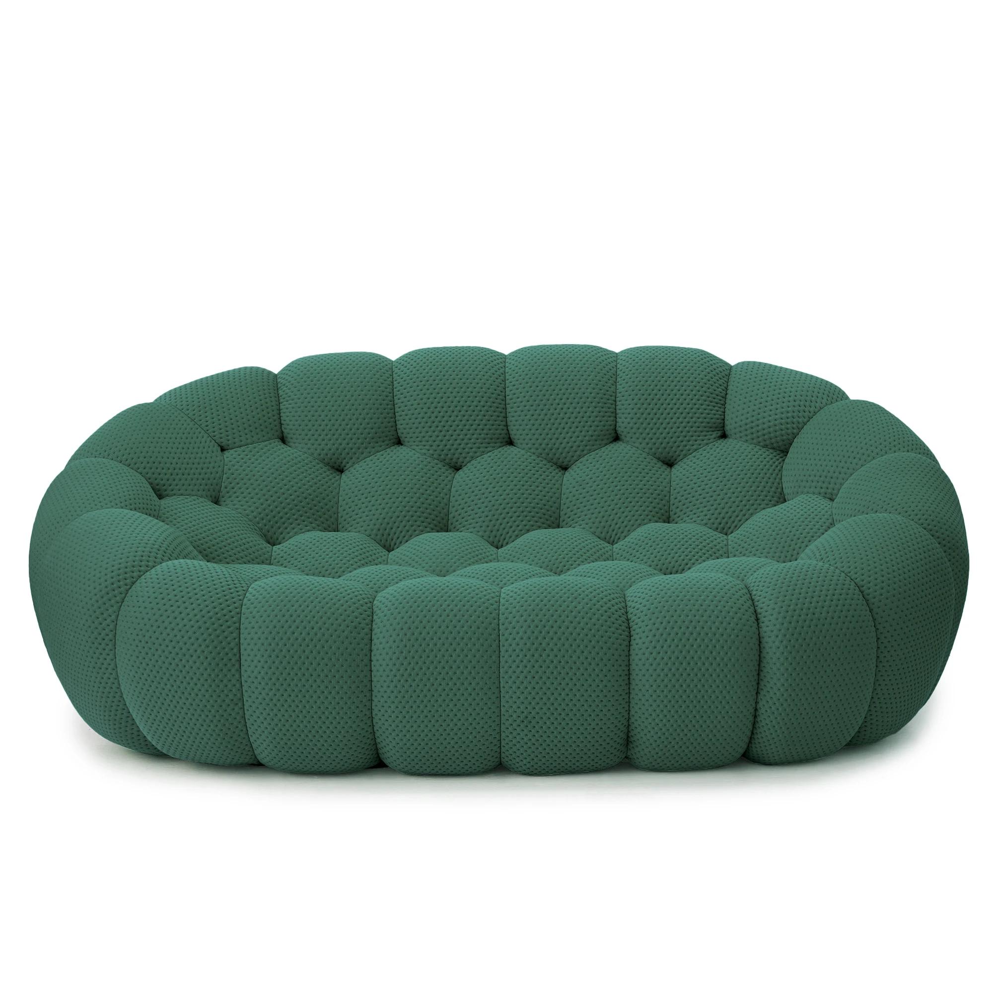 Sdorens 78 ''canapé désossé incurvé moderne confortable tissu tricoté 3D causeuse canapé canapé pare