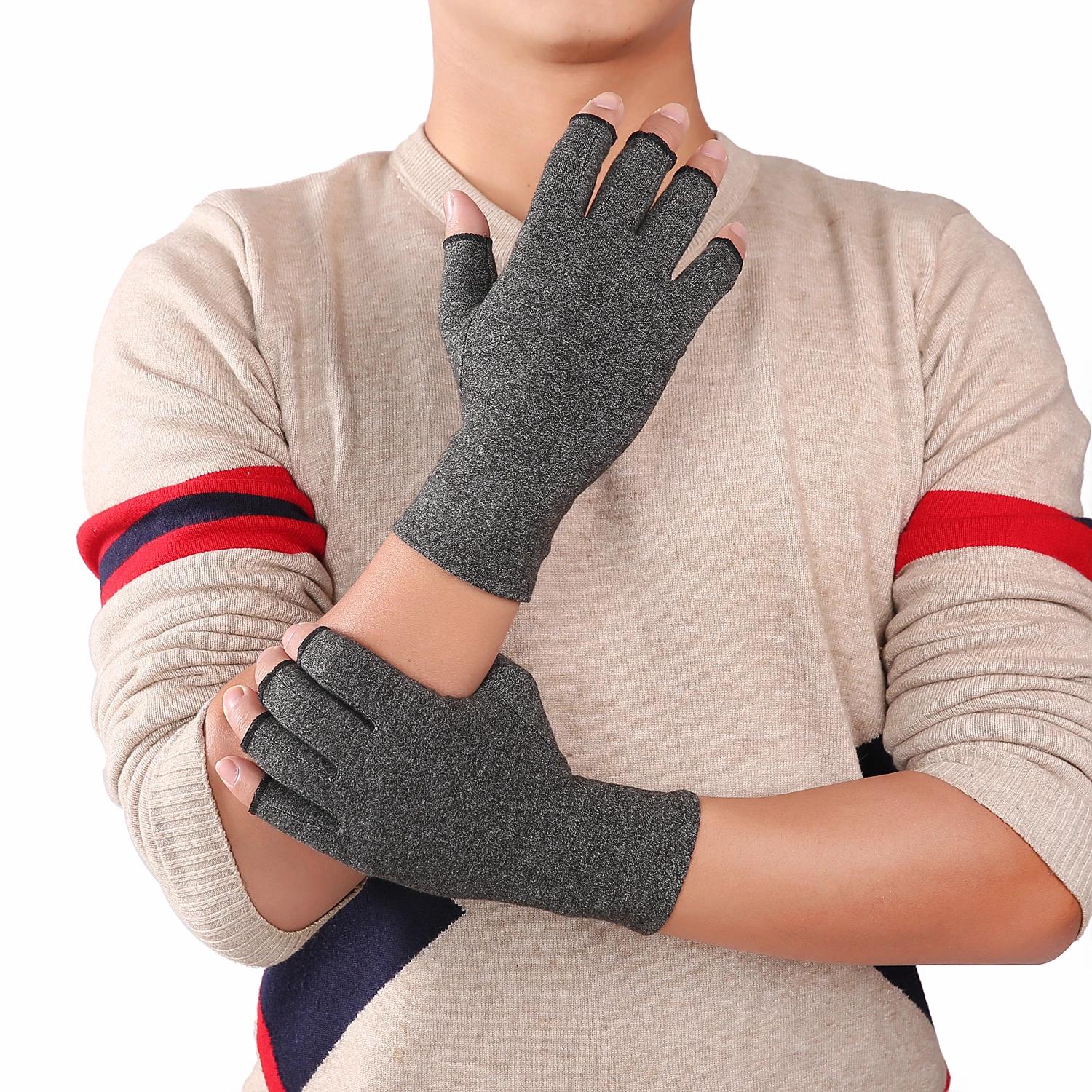 Soulager l'inconfort des mains avec 1 paire de gants de compression sans doigts