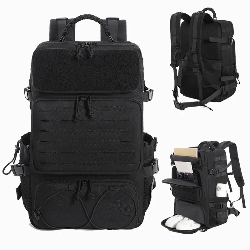 Sac polochon pour homme avec système modulaire de grande capacité, design multi-compartiments avec e