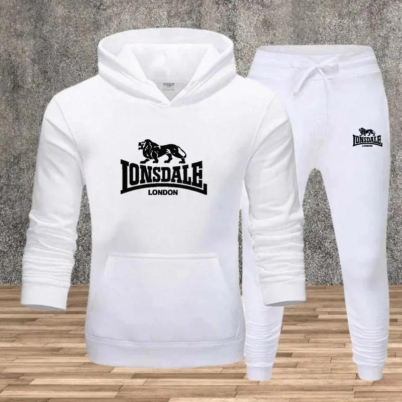 Ensemble pour hommes sweats à capuche pantalons de survêtement automne hiver mâle quotidien sport dé