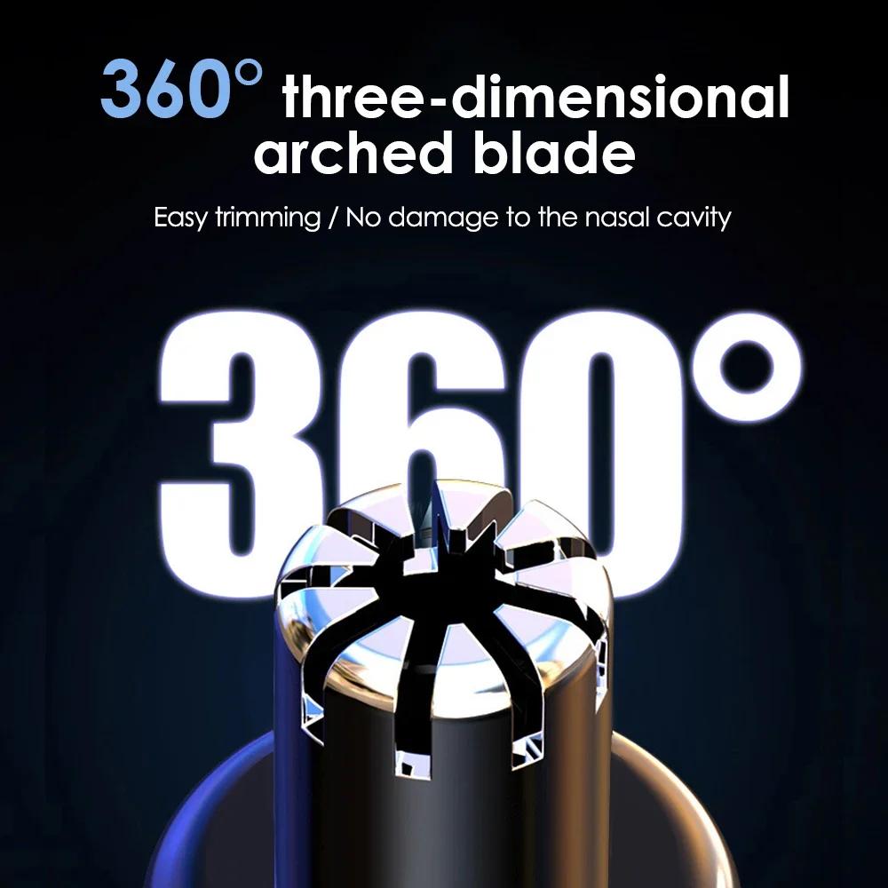 Tondeuse électrique pour le nez, Rechargeable, multi-cinétique, unisexe, automatique, lavable, appar