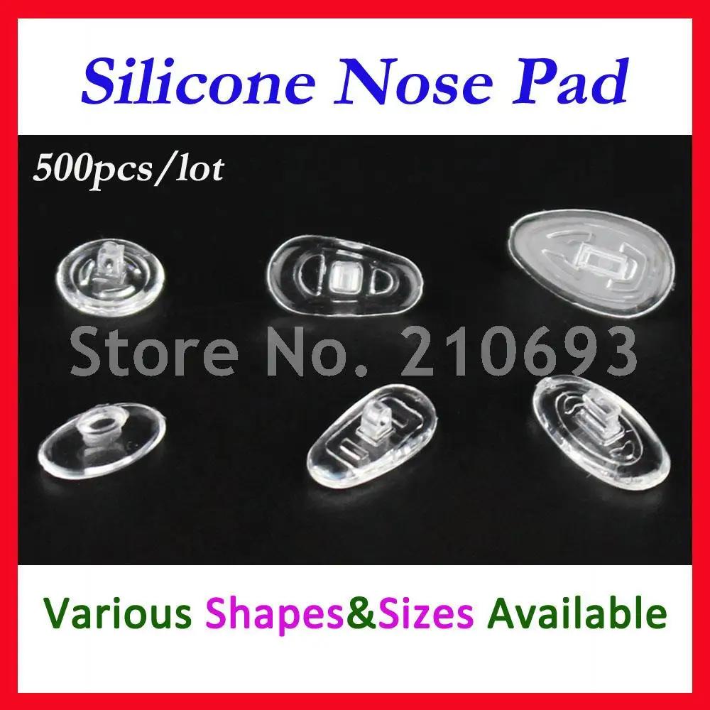 500 pièces livraison gratuite vis au détail en gros lunettes lunettes plaquettes nasales en Silicone