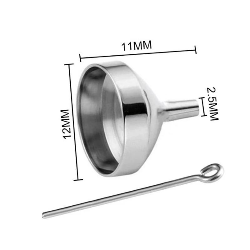 Ensemble de mini entonnoirs en acier inoxydable, kit de remplissage d'urne, bijoux de crémation, sou