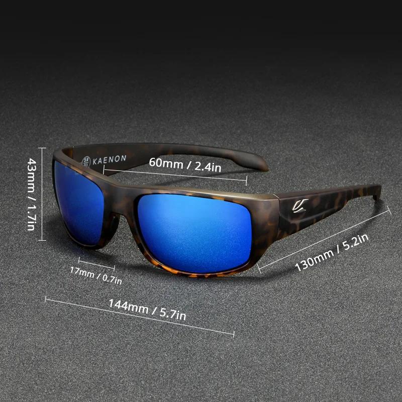 KAENON Lunettes de soleil de sport polarisées classiques pour hommes et femmes, idéales pour la cond