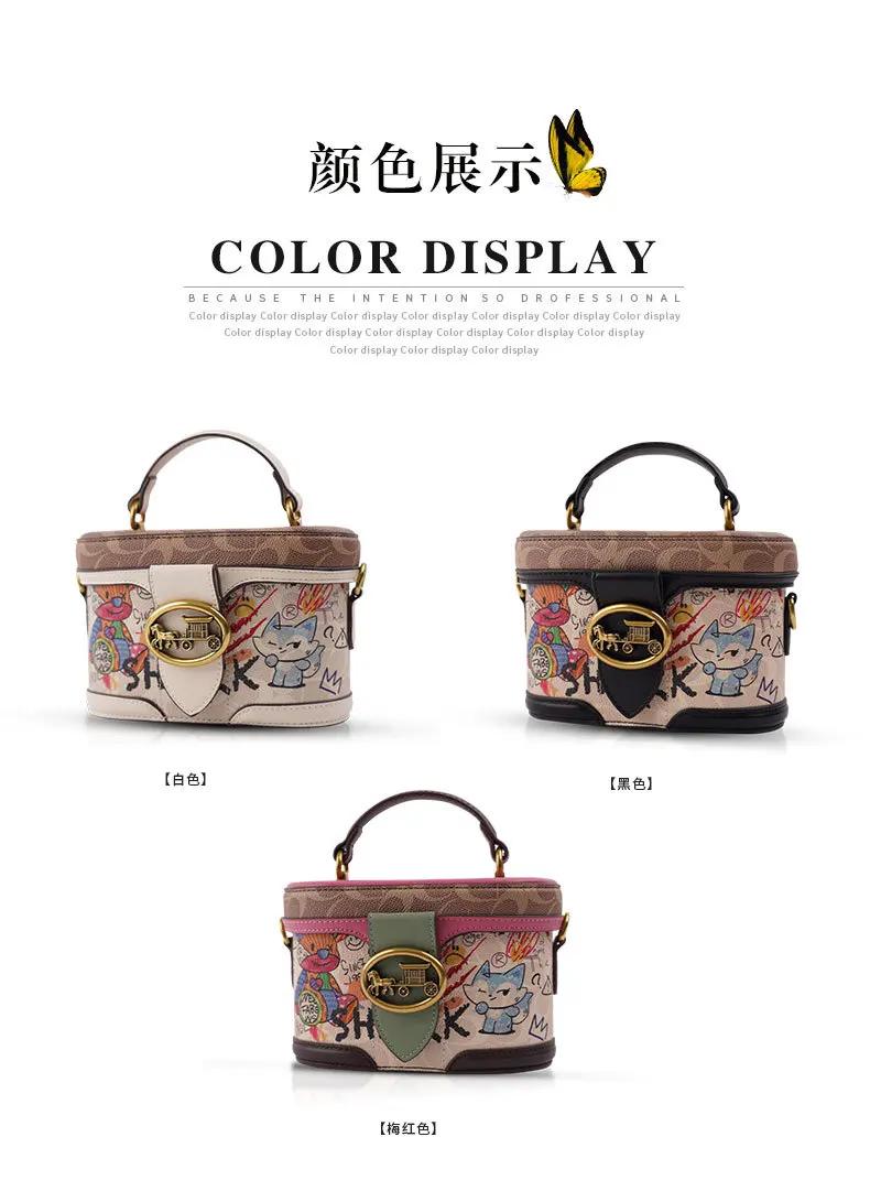 Sac seau pour femme très tendance, sac à bandoulière polyvalent avec poignée supérieure, style boîte