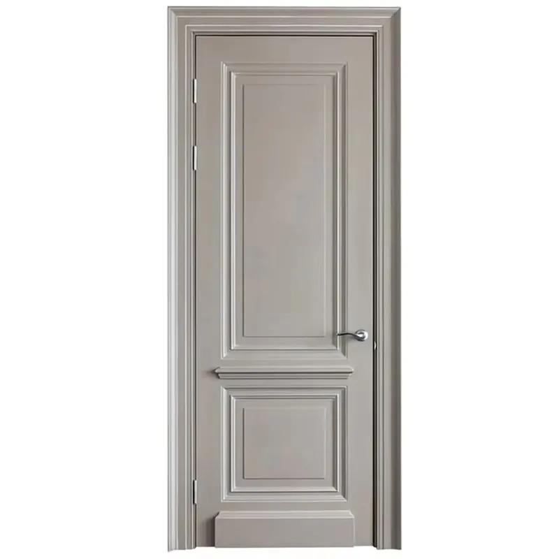 Conception de porte intérieure en bois massif de chambre à coucher de luxe 30X78