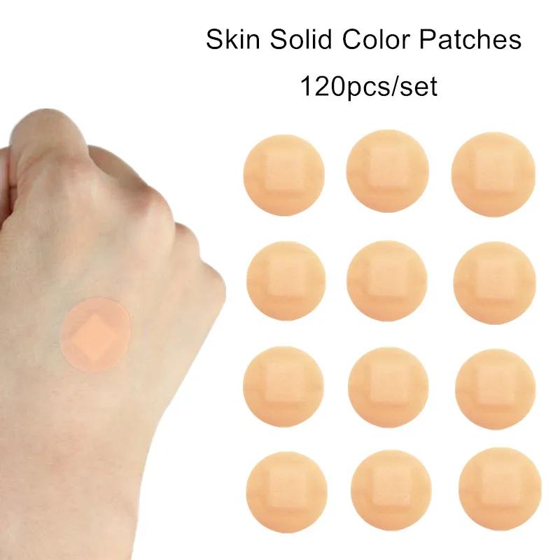 100 pièces/ensemble Mini bande ronde couleur de la peau pansement plâtre Patch respirant imperméable